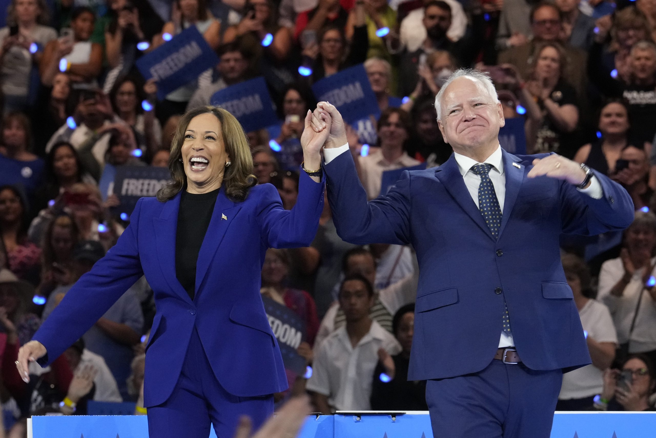 Harris and Walz are kicking off a 2-day bus tour in Georgia that will ...