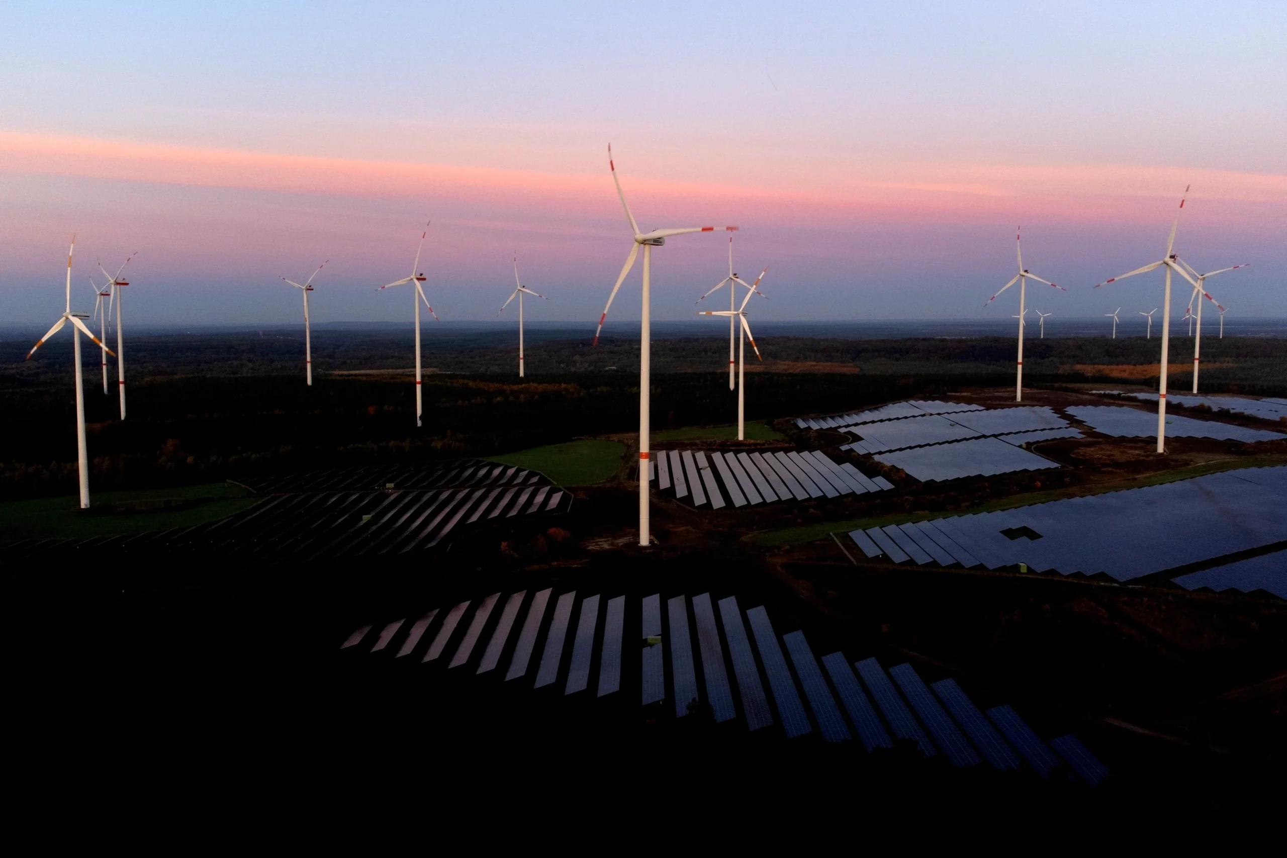 Solar and wind power has grown faster than electricity demand this year ...